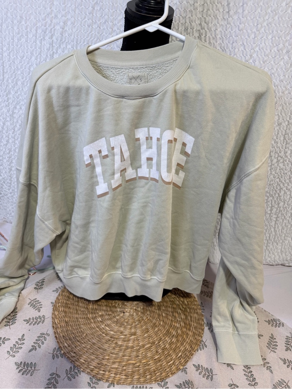 Thread & Supply Sage Green Tahoe Graphic Crewneck Sweatshirt